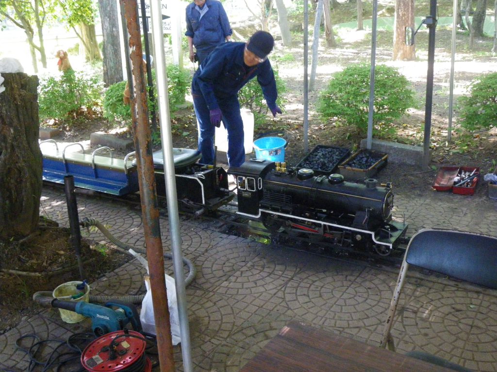 韮崎中央公園　ミニSL　蒸気機関車