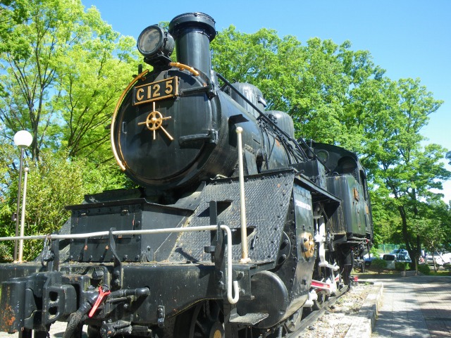 韮崎中央公園の蒸気機関車