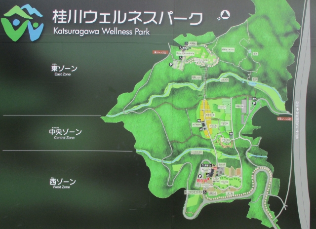 桂川ウェルネスパークの地図