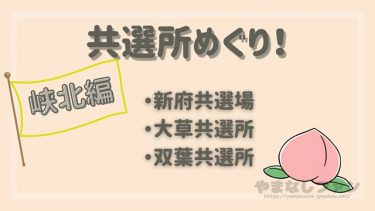 山梨で桃めぐり2021♪新府共選所→大草共選所→双葉共選所をはしごしたよ！