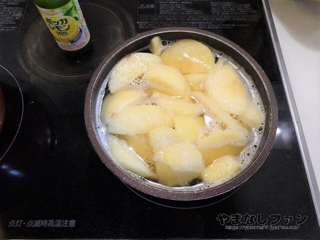 桃　コンポート　作り方　レシピ