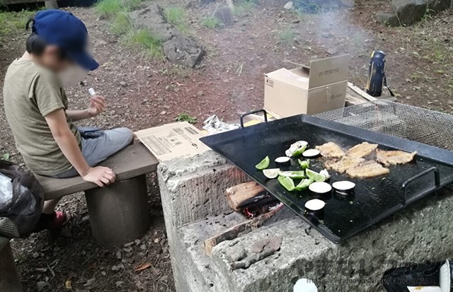 武田の杜キャンプ　夕飯